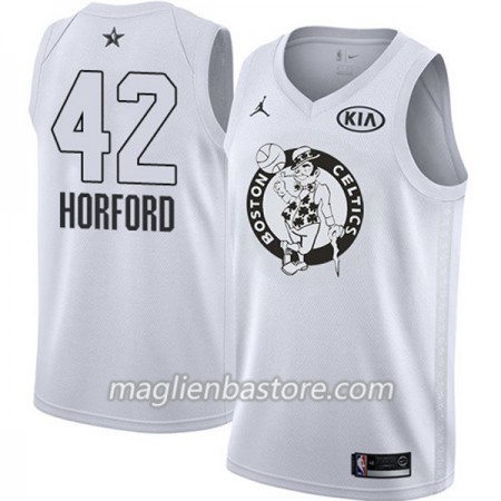 Maglia Boston Celtics Al Horford 42 2018 All-Star Jordan Brand Bianco Swingman - Uomo